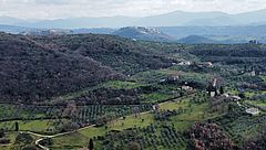view to the Tiber valley
